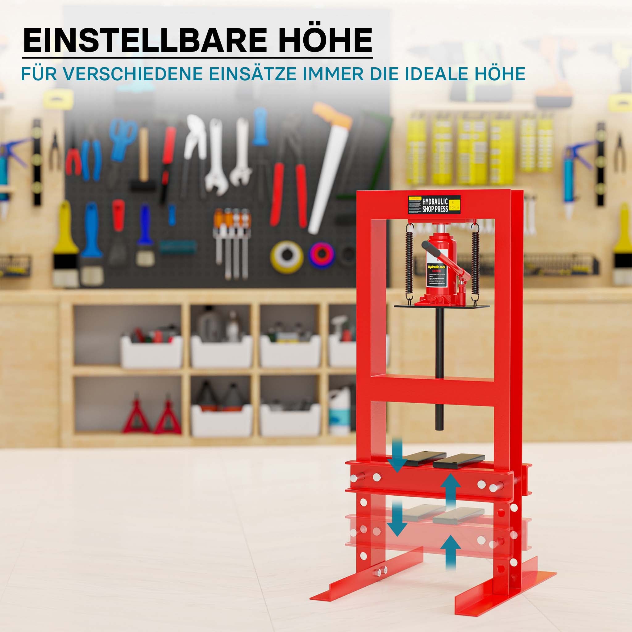 Pressa idraulica da officina 6t Pressa a telaio per cuscinetti