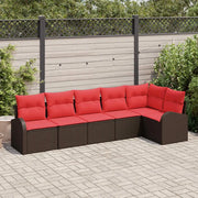 Set Divano da Giardino Marrone polyrattan 3346064