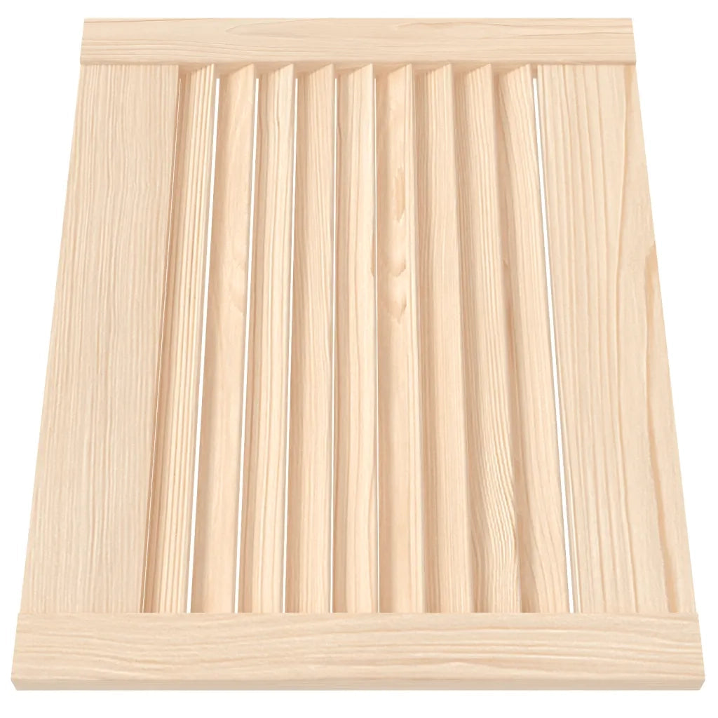 Ante con Design a Lamelle 2 pz 39,5x49,4 cm in Legno di Pino 151110