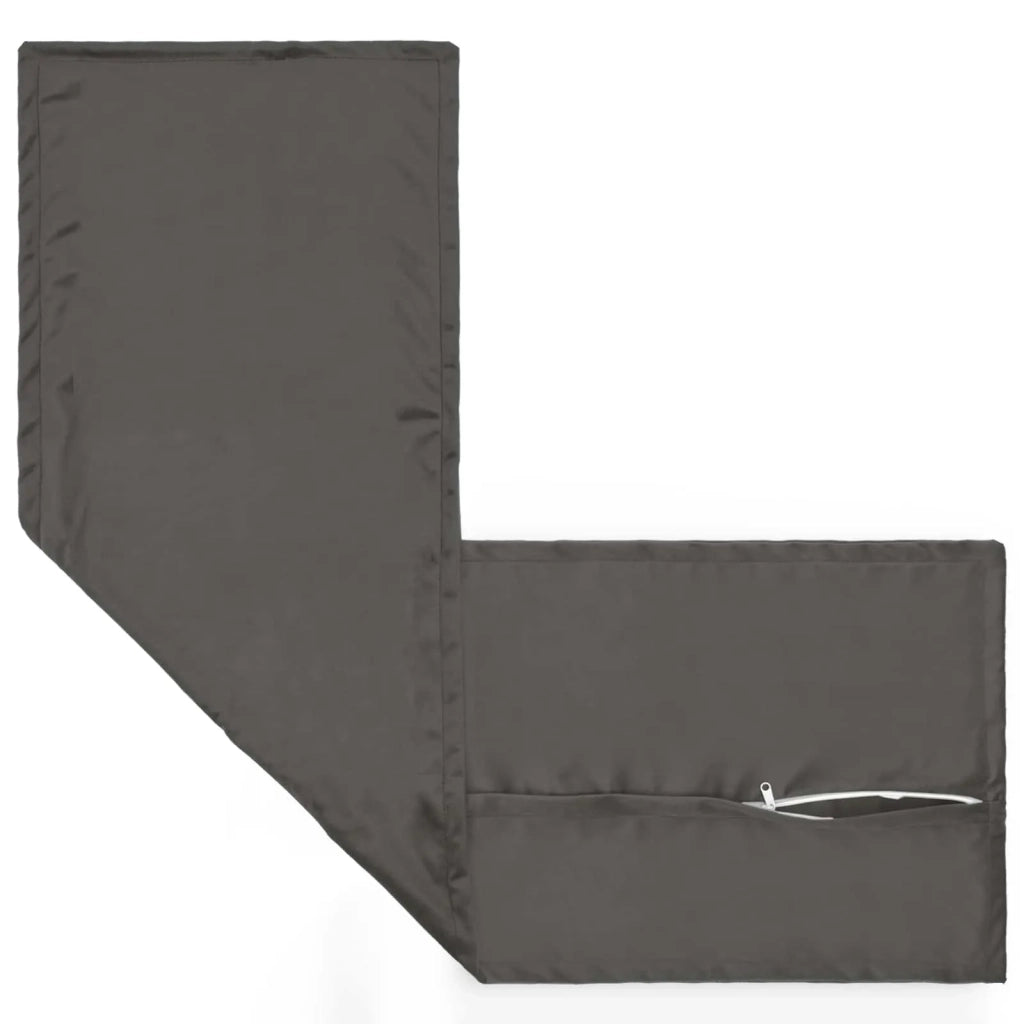 Cuscino con cuscino HOUTEN Grigio Scuro 40 x 145 cm Velluto 934297