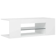 Mobile TV multimediale mensola TV credenza mobile TV per sala da pranzo soggiorno camera da letto con luci LED 90 x 39 x 30 cm bianco 02_0026627