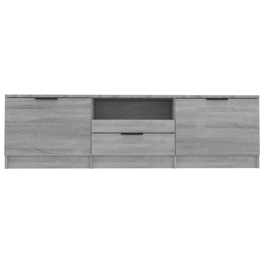 Mobile TV multimediale mensola TV credenza TV sala da pranzo soggiorno camera da letto Sonoma 140 x 35 x 40 cm legno ingegnerizzato grigio 02_0028387