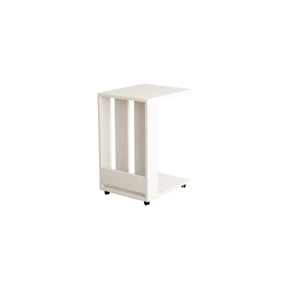 Tavolino da divano porta pc e riviste Edi colore bianco