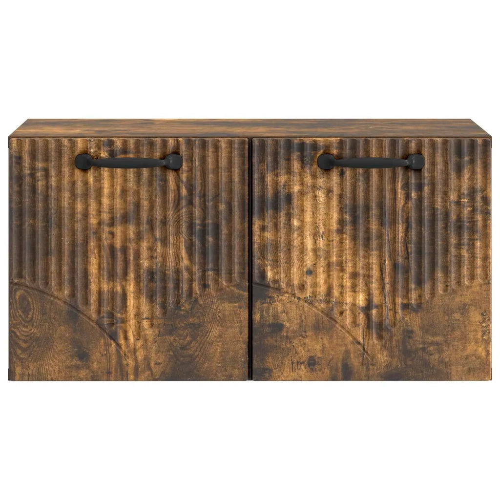 Mobile Porta TV da Muro Rovere Fumo 59,5 x 31 x 30 cm