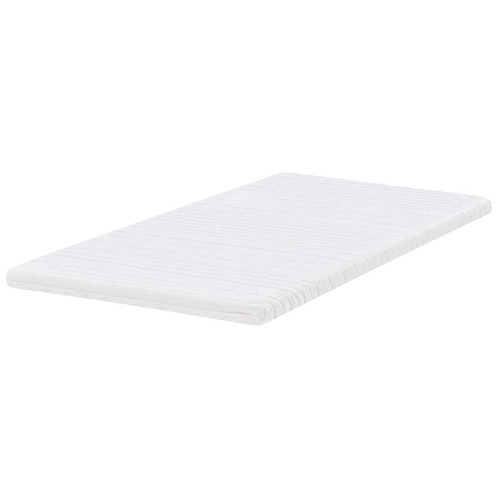 Coprimaterasso in schiuma bianca 140 x 200 cm comfort morbidezza