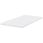 Coprimaterasso in schiuma bianca 140 x 200 cm comfort morbidezza