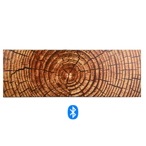 Quadro stampa bluetooth marrone cm 150x50x4