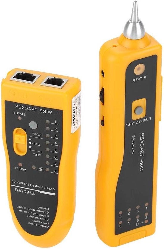 Testatore di cavi di rete - Tracker di fili - Sonda di cavo di rete - Tester LAN Ethernet.