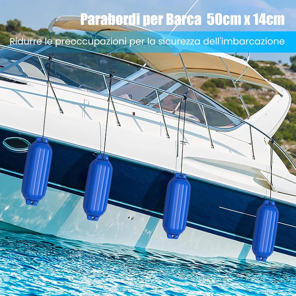 4 x Parabordi per Barca, Parabordi per Imbarcazioni, Gommonni, Boat Fender