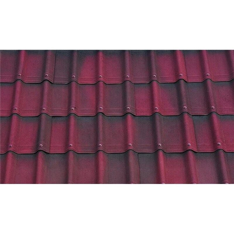 LASTRE A TEGOLE ONDUVILLA ROSSO SFUMATO 107 X 40 CM H 4 CM