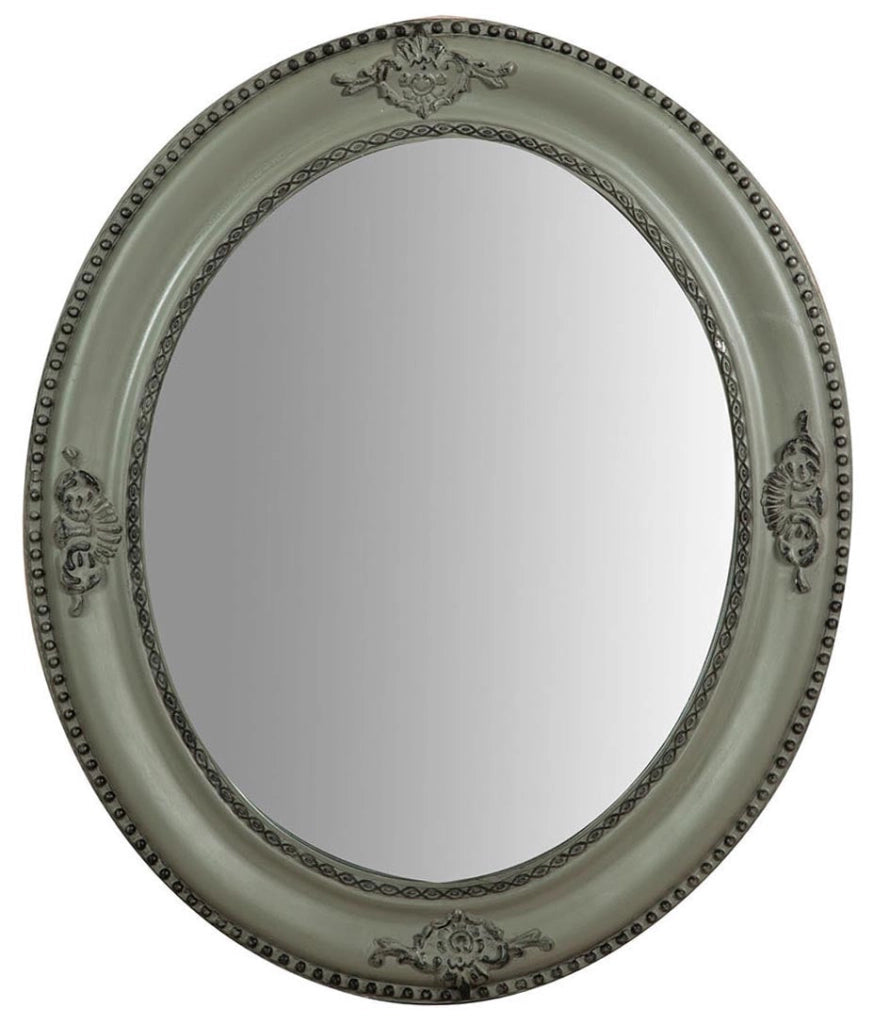 Biscottini Specchiera da appendere verticale/orizzontale L54xPR4xH64 cm finitura grigio anticato.