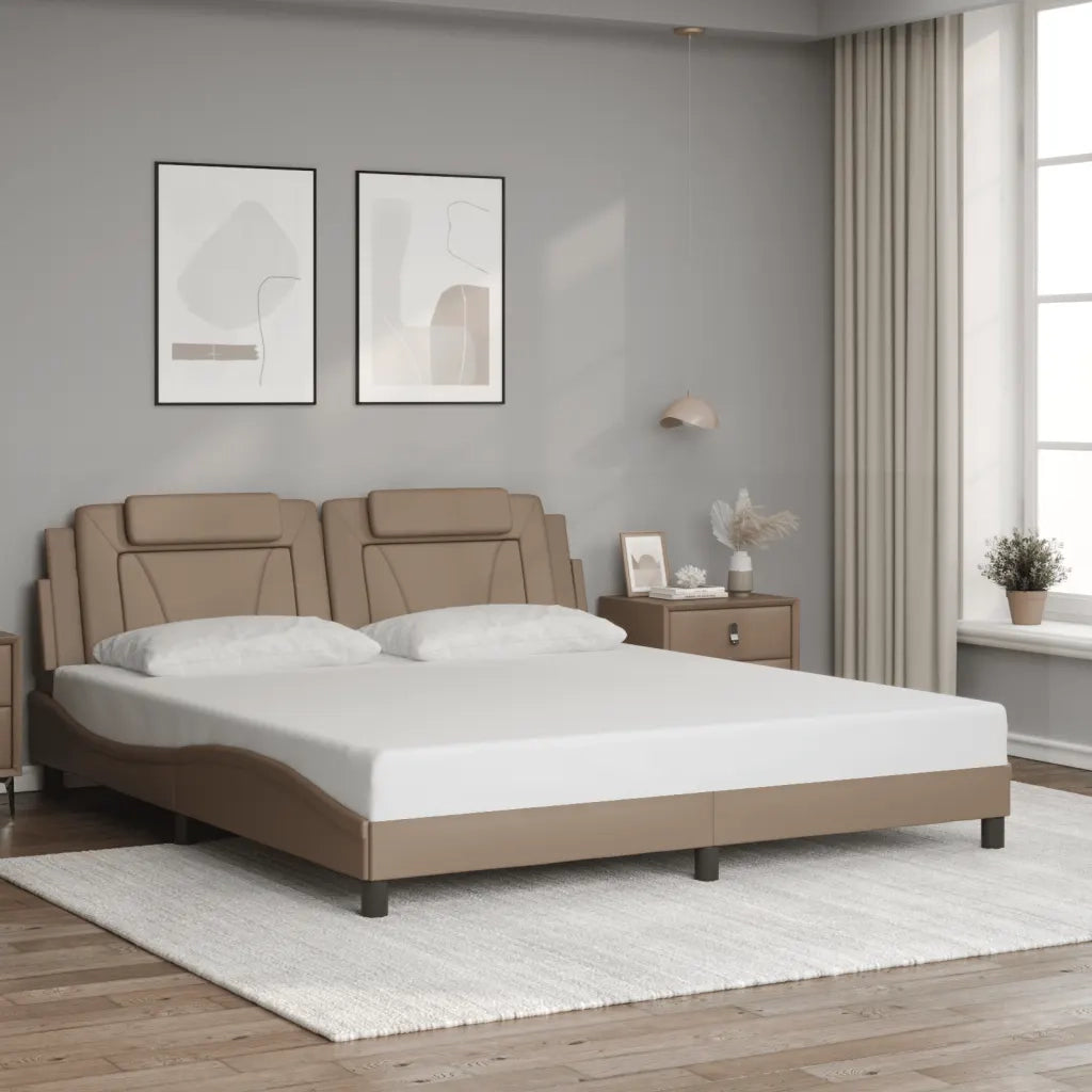 Giroletto Viana con LED senza Materasso Cappuccino 180x200 cm 3214040