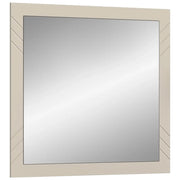 Specchio LUNA - Beige opaco - Quadrato 80x80 cm - Da appendere