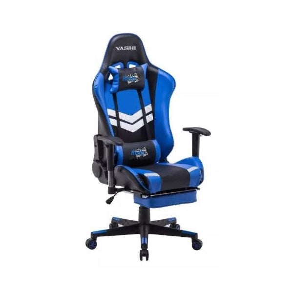Sedia gaming seduta imbottita girevole con poggiatesta, elev a gas, monoleva, recl fino a 180°, supp collo/schiena, ... - CY103