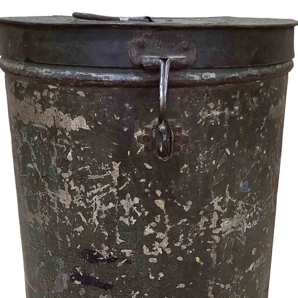 Baule in metallo artigianale 29x29x41h cm