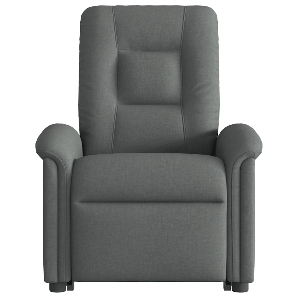 Poltrona Alzapersona Massaggi Elettrica Grigio Scuro Tessuto 3303285