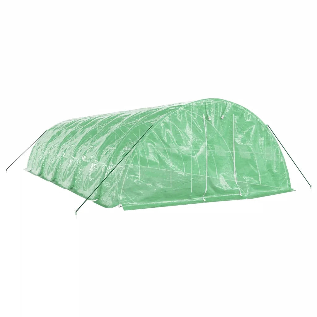 Serra con Telaio in Acciaio Verde 50 m² 10x5x2,3 m 3188086