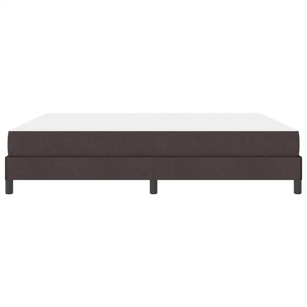 Letto a molle con materasso Marrone Scuro 180 x 200 cm Tessuto 3398510