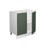Mobile lavello cucina Fame-Line Verde-oro rustico/Bianco 80 cm con ripiano, PL Antracite Vicco