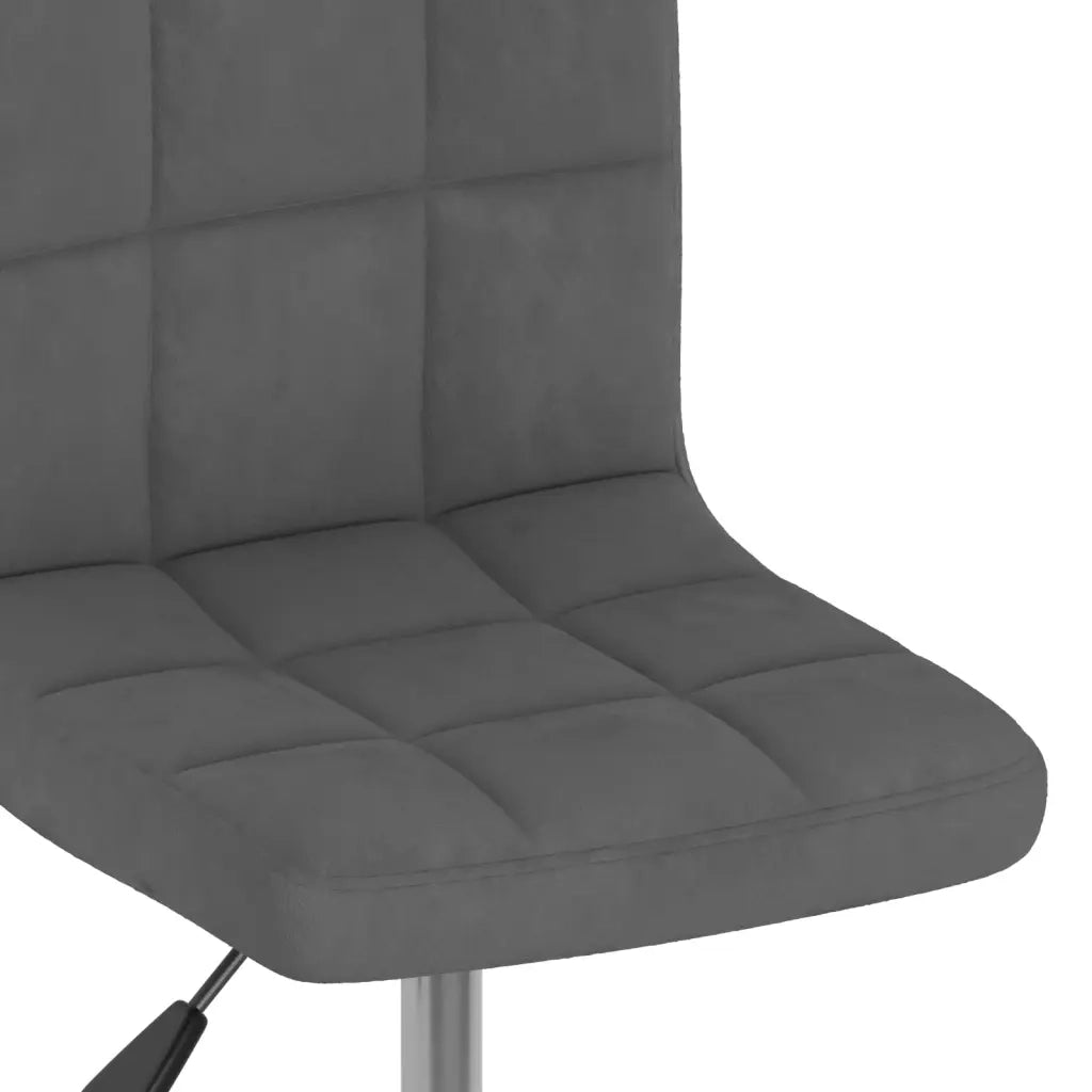 Sedie da Pranzo Girevoli 2 pz Grigio Scuro in Velluto 334264
