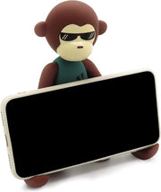 Supporto per smartphone animale divertente, standard, per tutti i telefoni, mini iPad, supporto per smartphone con angolo regolabile in cartone per smartphone, tablet, supporto per smartphone, verde