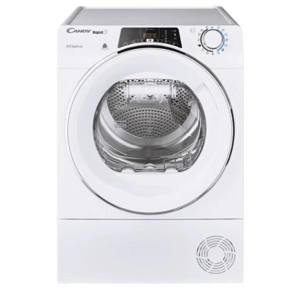Asciugatrice A Pompa Di Calore Candy Rapidò ROEH8A2TCEX-S 8 Kg Classe E (A85xL59,6xP61,1) Cicli rapidi WiF+Ble App hOn