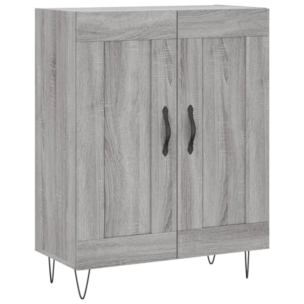 Credenza Grigio Sonoma 69,5x34x180 cm in Legno Multistrato 3199719