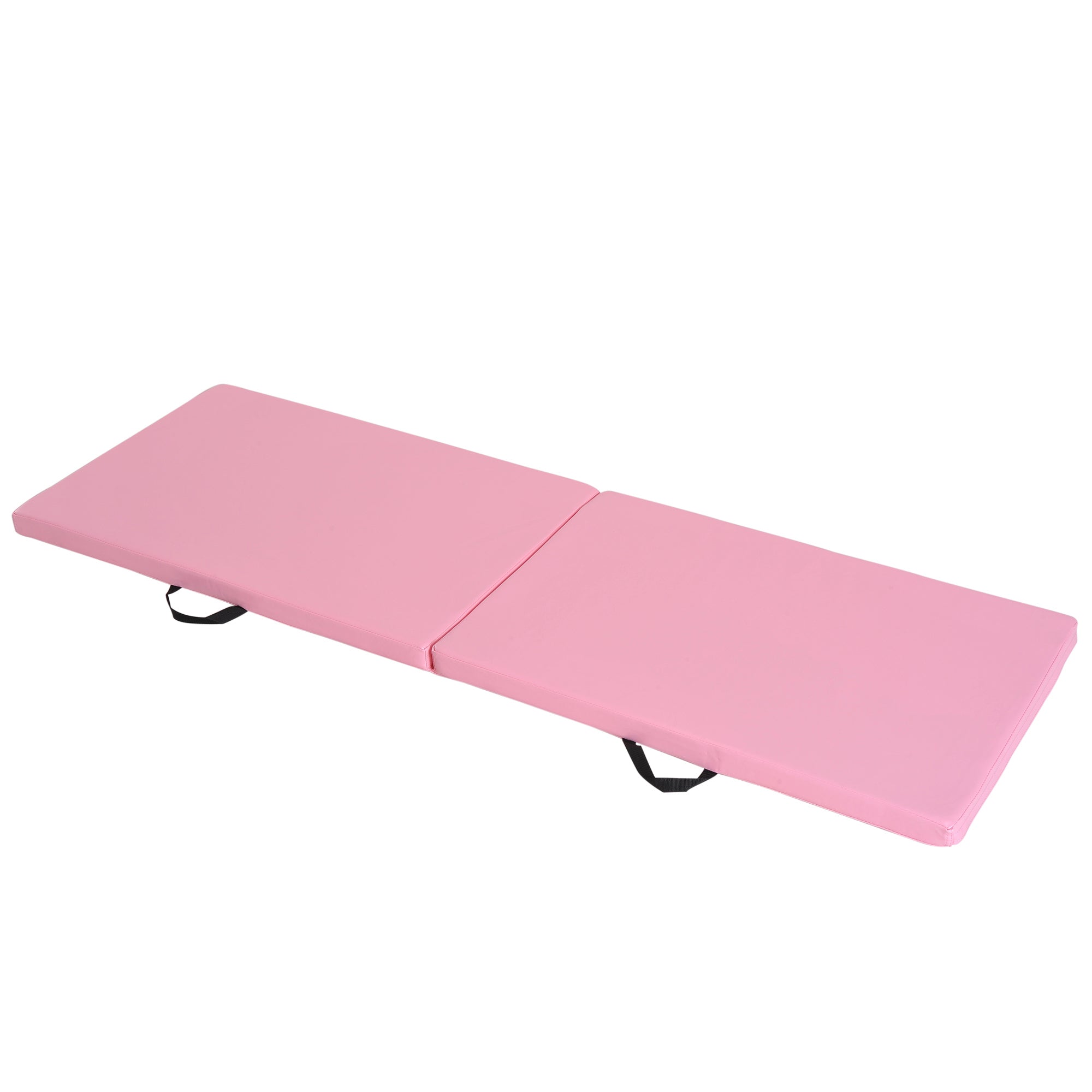Tappetino Ginnastica Pieghevole 180x60x5 cm Materassino Fitness in PU Rosa