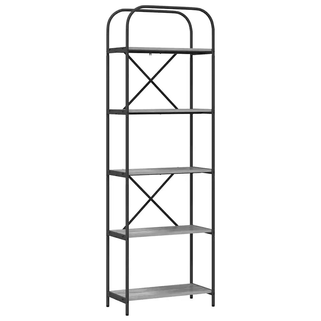 Libreria Grigio Sonoma 60 x 30 x 183 cm Legno multistrato 879854