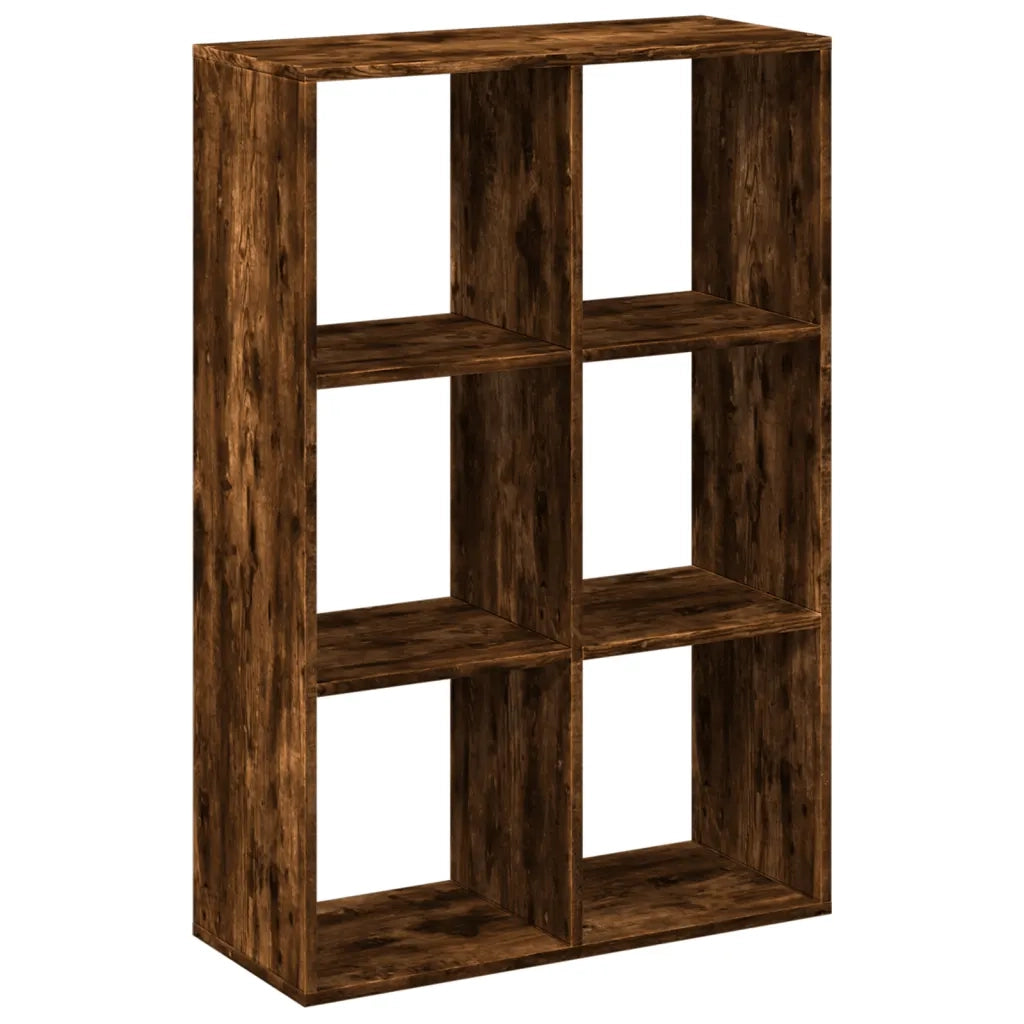 Libreria Divisorio Rovere Fumo 69,5x29x103,5cm in Truciolato 858016