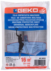130pz telone copritutto polietilene 4x 4 m 100 g hd 6my cod:ferx.93517
