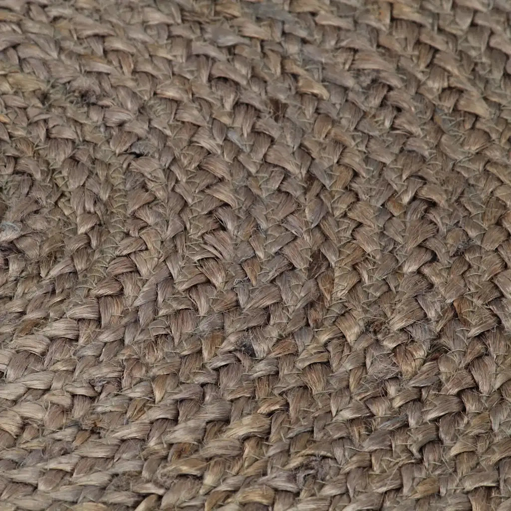 Tappeto Lavorato a Mano in Juta Rotondo 240 cm Grigio 343595