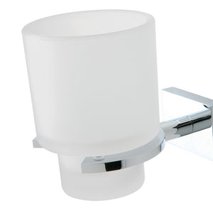 Smart - porta bicchiere satinato base cromata