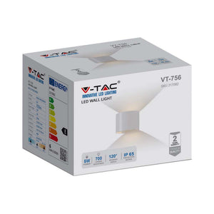 Lampada da 6 w-parete con bridgelux chip 3000k white round