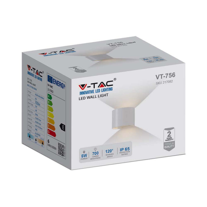 Lampada da 6 w-parete con bridgelux chip 3000k white round