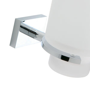 Smart - porta bicchiere satinato base cromata