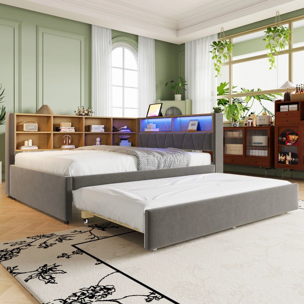 Divano letto con funzione letto estraibile flanella 140x200 cm