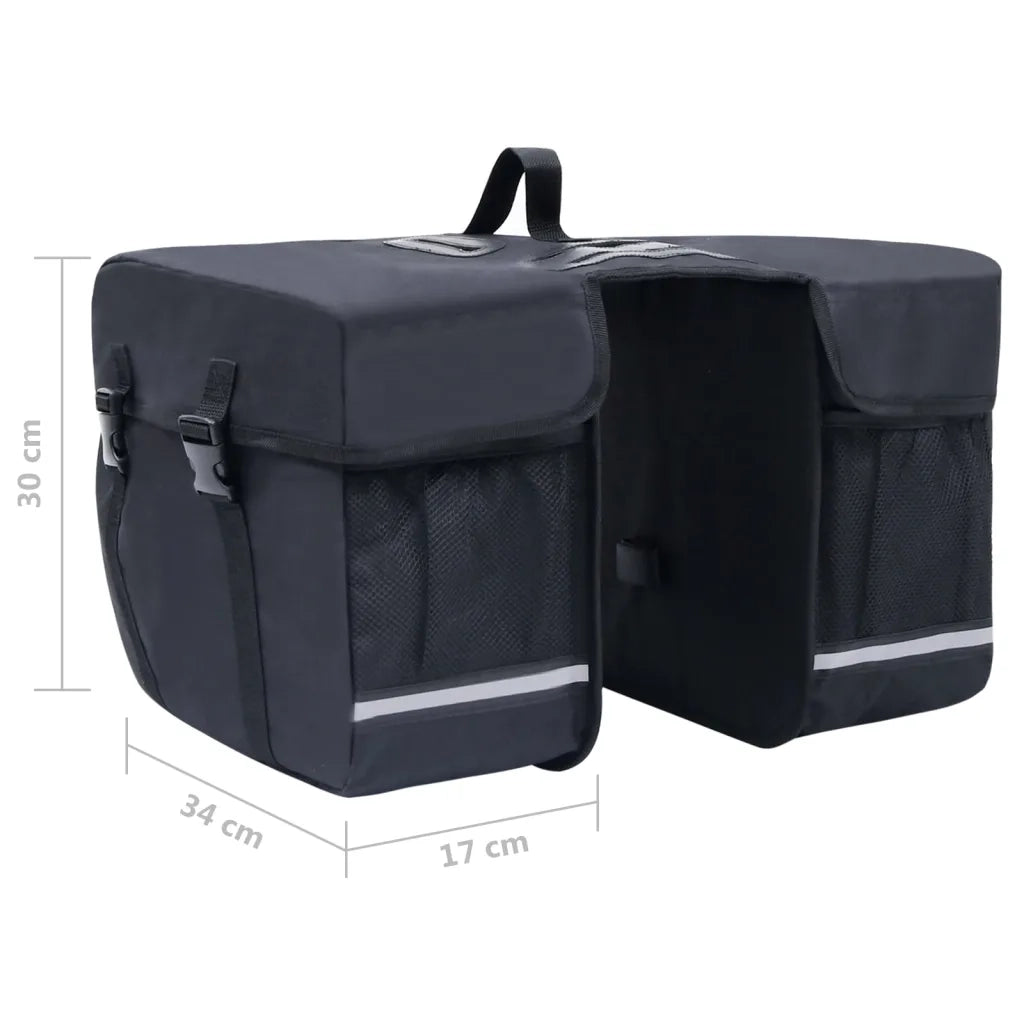 Borsa Doppia Bicicletta Impermeabile per Portapacchi 35 L Nero CFW6090750