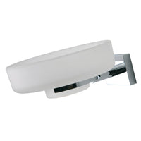 Smart - porta sapone satinato con base cromata