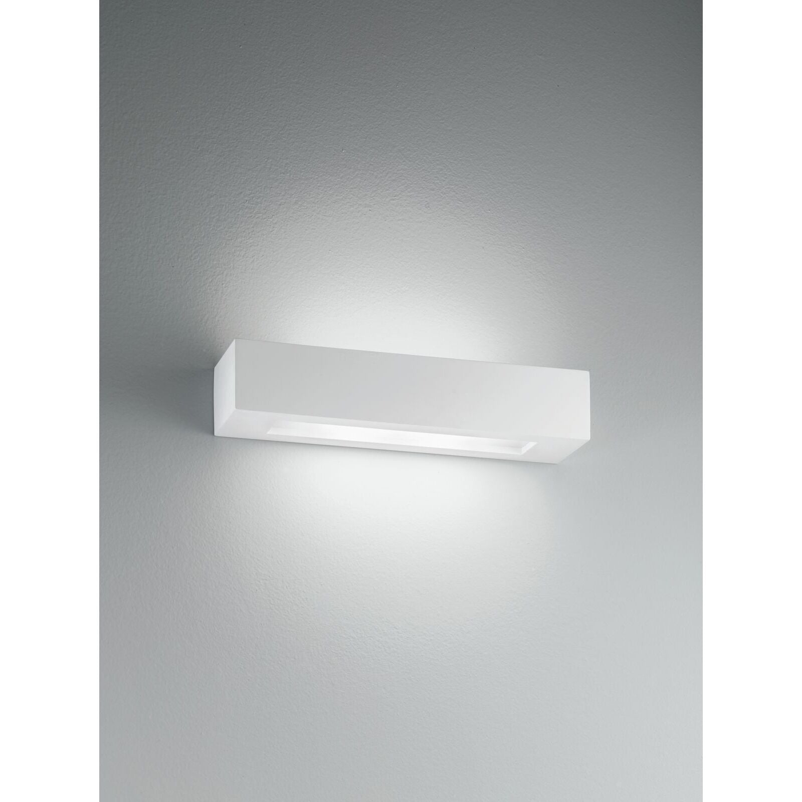 APPLIQUE CANDIDA 2XE14 36X9XH7CM IN GESSO.