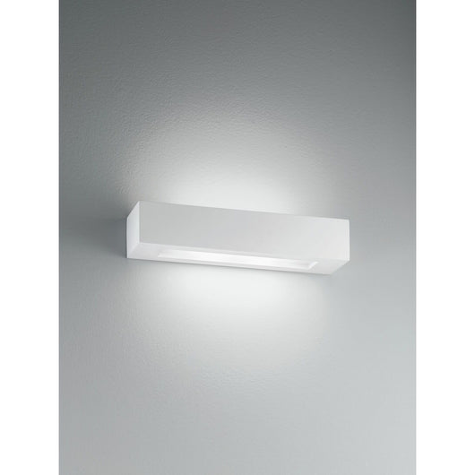 APPLIQUE CANDIDA 2XE14 36X9XH7CM IN GESSO.