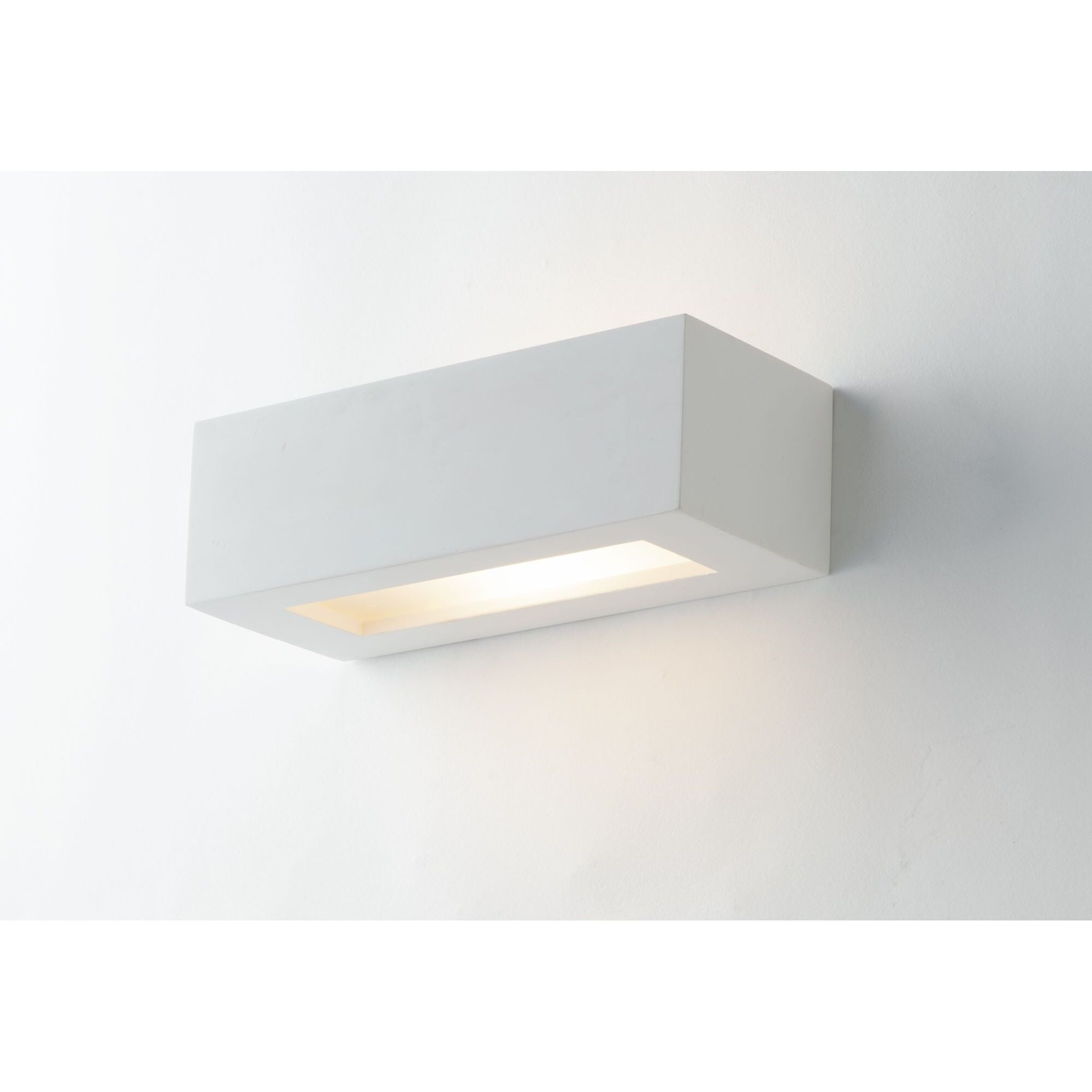 APPLIQUE CANDIDA 1XE14 22X9XH7CM IN GESSO.