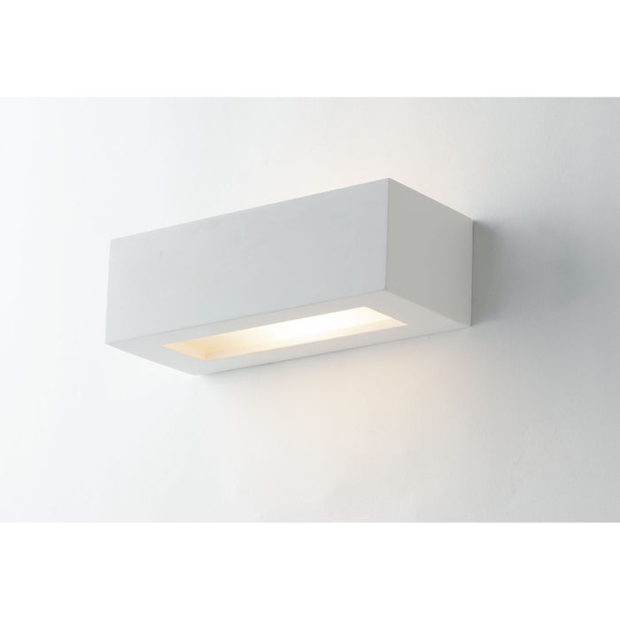 APPLIQUE CANDIDA 1XE14 22X9XH7CM IN GESSO.