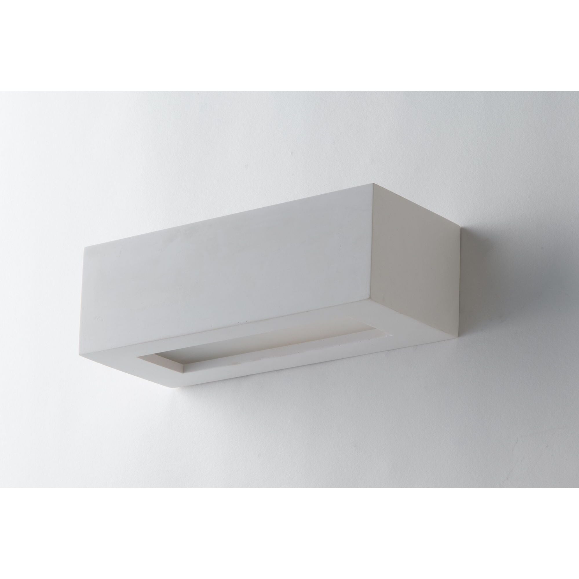 APPLIQUE CANDIDA 1XE14 22X9XH7CM IN GESSO.