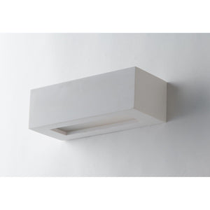 APPLIQUE CANDIDA 1XE14 22X9XH7CM IN GESSO.