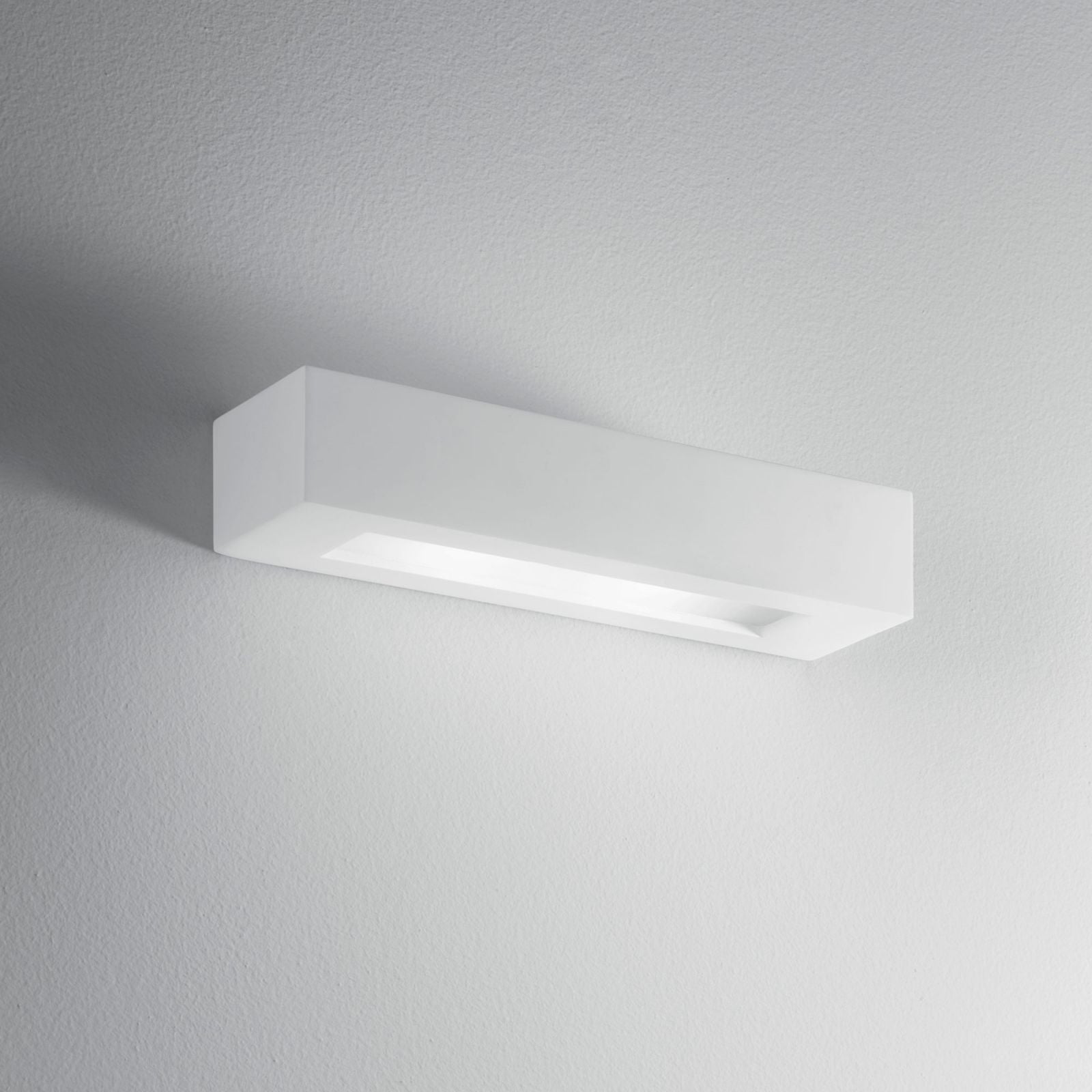 APPLIQUE CANDIDA 2XE14 36X9XH7CM IN GESSO.