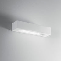 APPLIQUE CANDIDA 2XE14 36X9XH7CM IN GESSO.