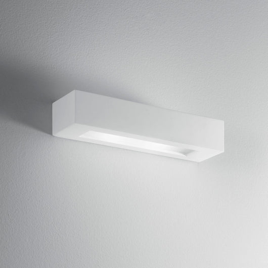 APPLIQUE CANDIDA 2XE14 36X9XH7CM IN GESSO.