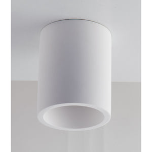 PLAFONIERA BANJIE 1XGU10 D.13,5XH11CM IN GESSO.