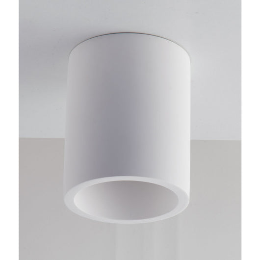 PLAFONIERA BANJIE 1XGU10 D.13,5XH11CM IN GESSO.